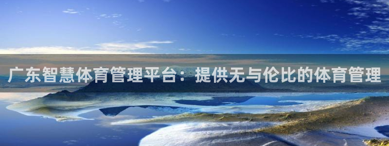 必一运动：广东智慧体