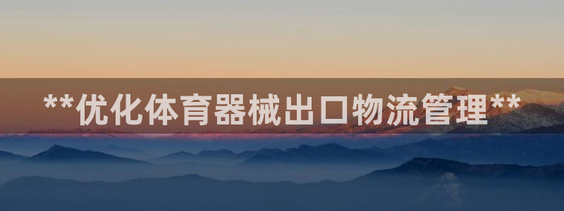 必一运动体：**优化